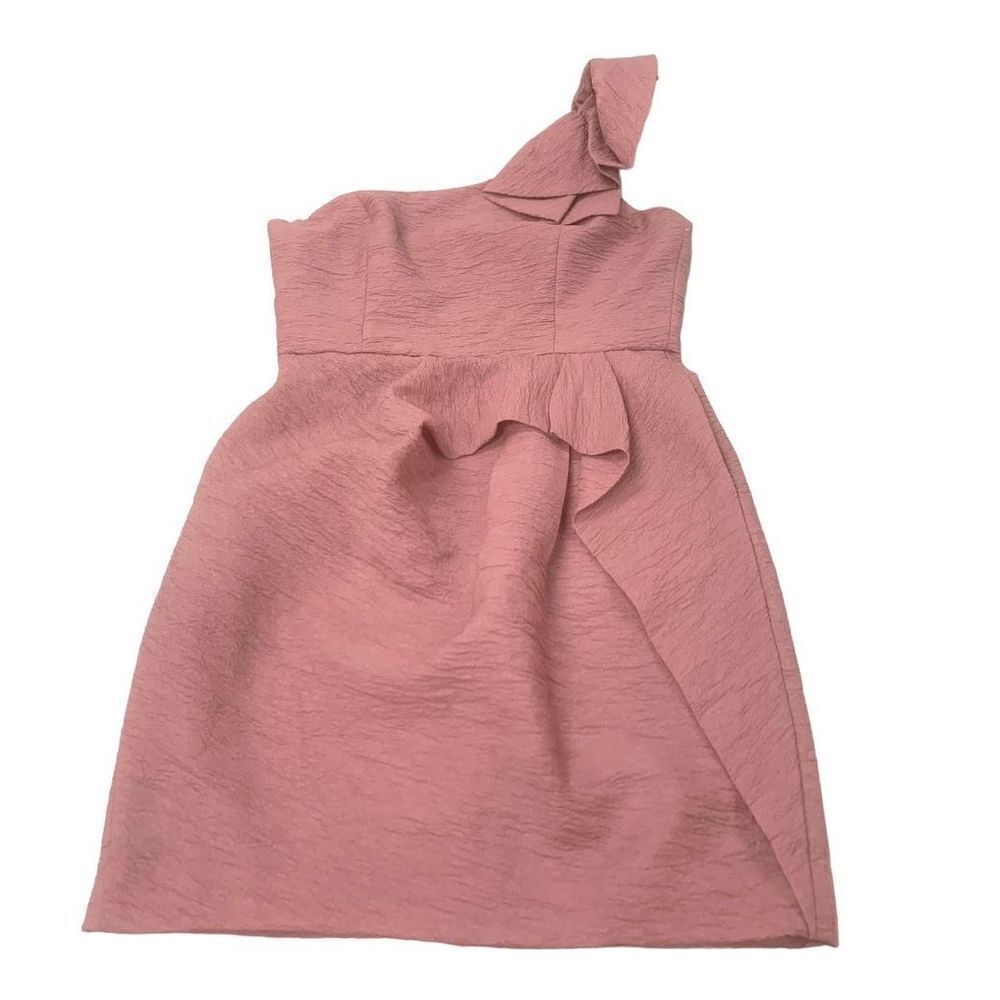 Ruffled Detail Tulip Dress